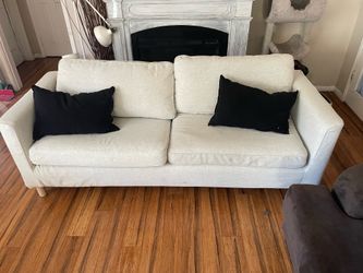 Delivery Available / White / Cream color couch sofa