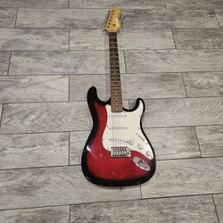 Fever Elecric Guitar 6 String Red Black