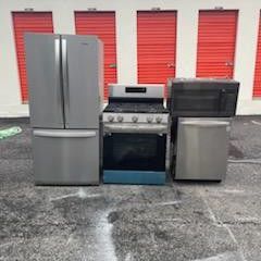 French doors stainless sted o kitchen set