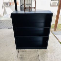Black Three Shelf Book Case H42”
