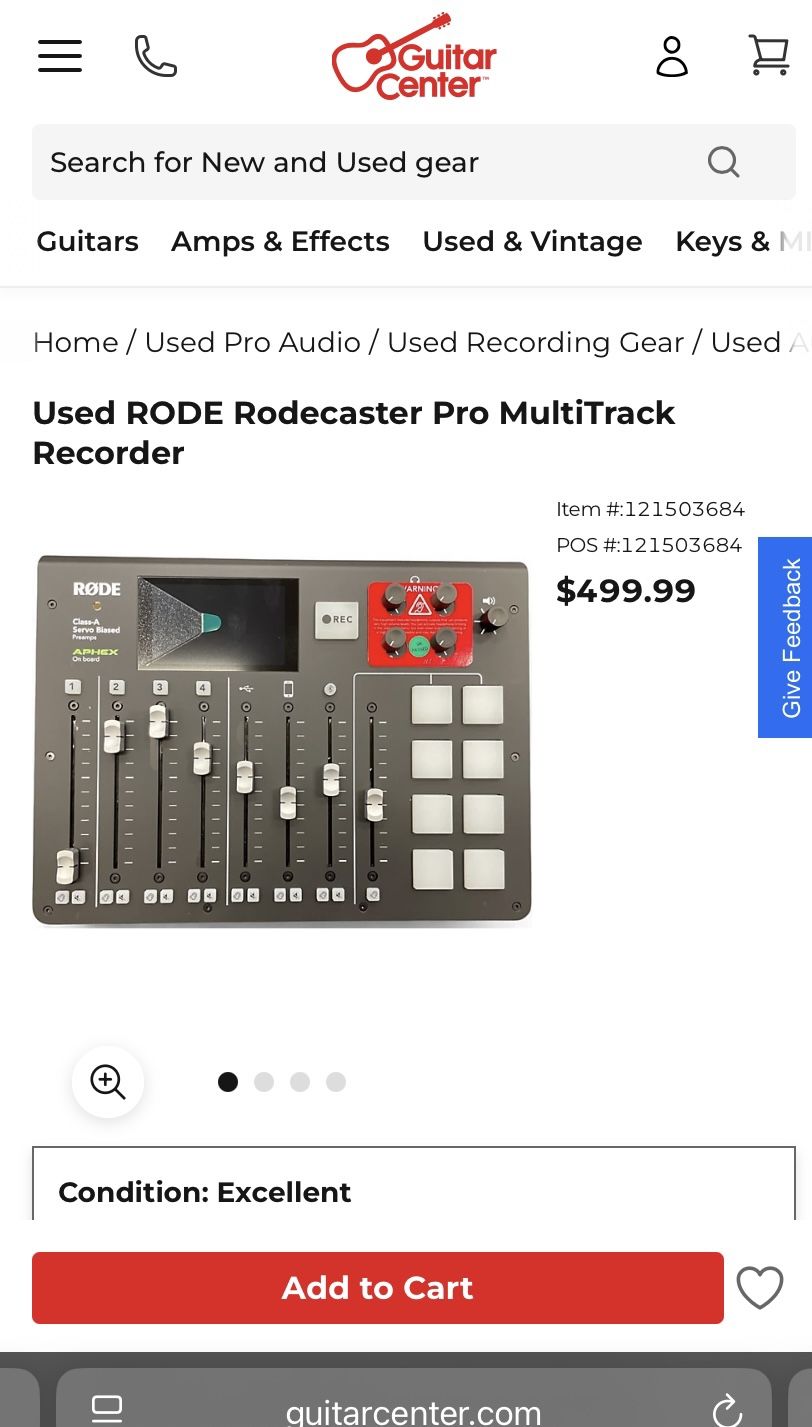 Rode Caster Pro Multitrack Recorder