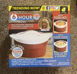 6 Hour Giant Insulated Size Bowl