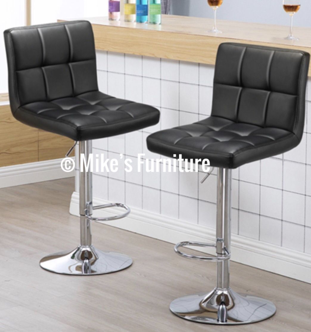 New Adjustable Bar Stools (3 Colors Available ) Black White Gray 