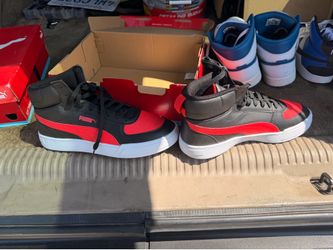 Puma high top sneakers, size 10.5