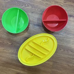 Fiesta Set - 12 Taco Plates & 2 Chips/salsa Bowls 