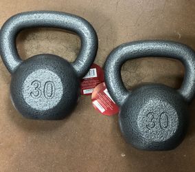 Brand new weider 30lb cast iron kettlebell weight for Sale in