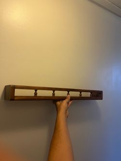 Vintage Wood Shelf for Plates, Etc