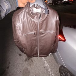 Calvin Klein leather