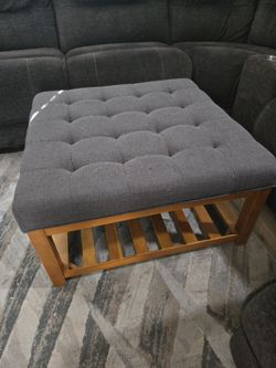 Ottoman with storage area underneath