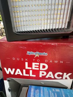 Led wall back outdoor lamp