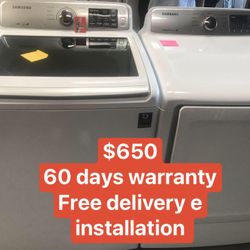 Washer And Electric Dryer 