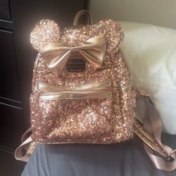 Rose Gold Disney Loungefly Bag