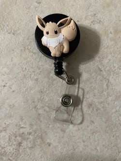 Pokemon Eevee Badge Reel Id Holder