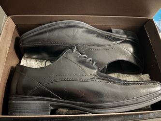 Florsheim Men's Black Leather Dress Shoes 10.5 Lace-Up 14077 Kerrick