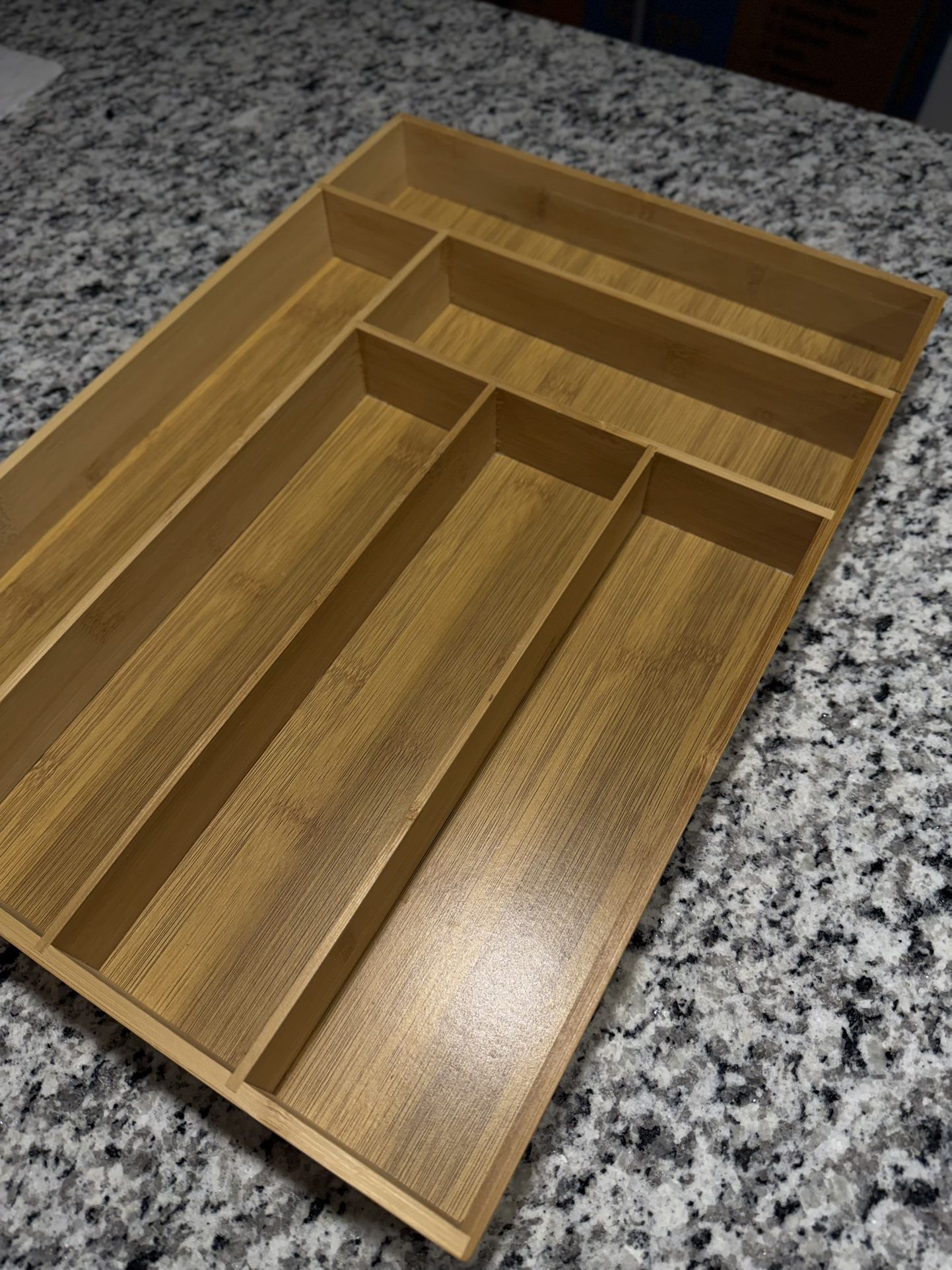 Bamboo Drawer Organizer β Multi-Section, Natural Bamboo