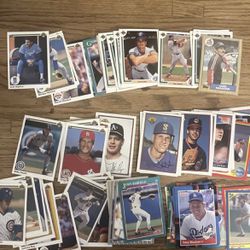 100 Baseball Cards 80s/90s Topps Fleer Upper Deck 