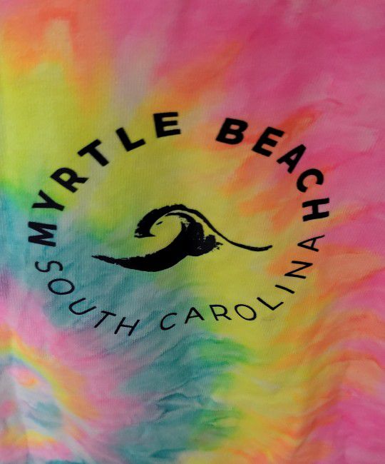 Women's Tie Dye Myrtle Beach Tshirt Size Medium 