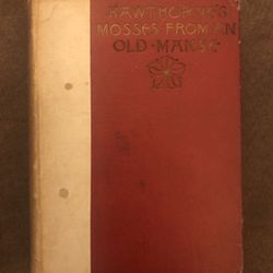 Antique Hawthornes Mosses From An Old Manse by Nathaniel-Salem-HC Book 1882