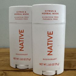 Native Citrus & Herbal Musk Deodorant 2ct