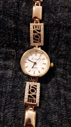 Gold plated watch