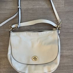 Cream Coach Purse