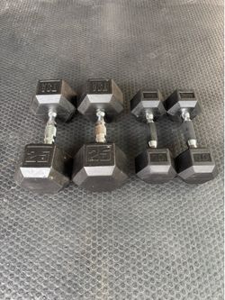 Hex Dumbbells - 70 lbs Total