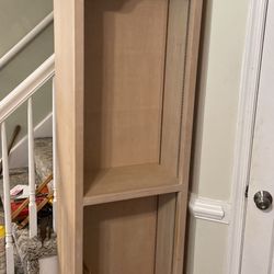 pair of Solid  wood shelves