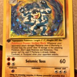 Machamp 1st Edition Holo Pokemon Base Set