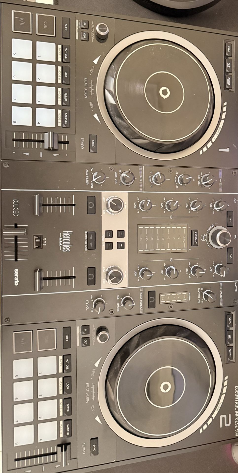 DJCONTROL INPULSE 500 DJUCED HERCULES DJ BOARD