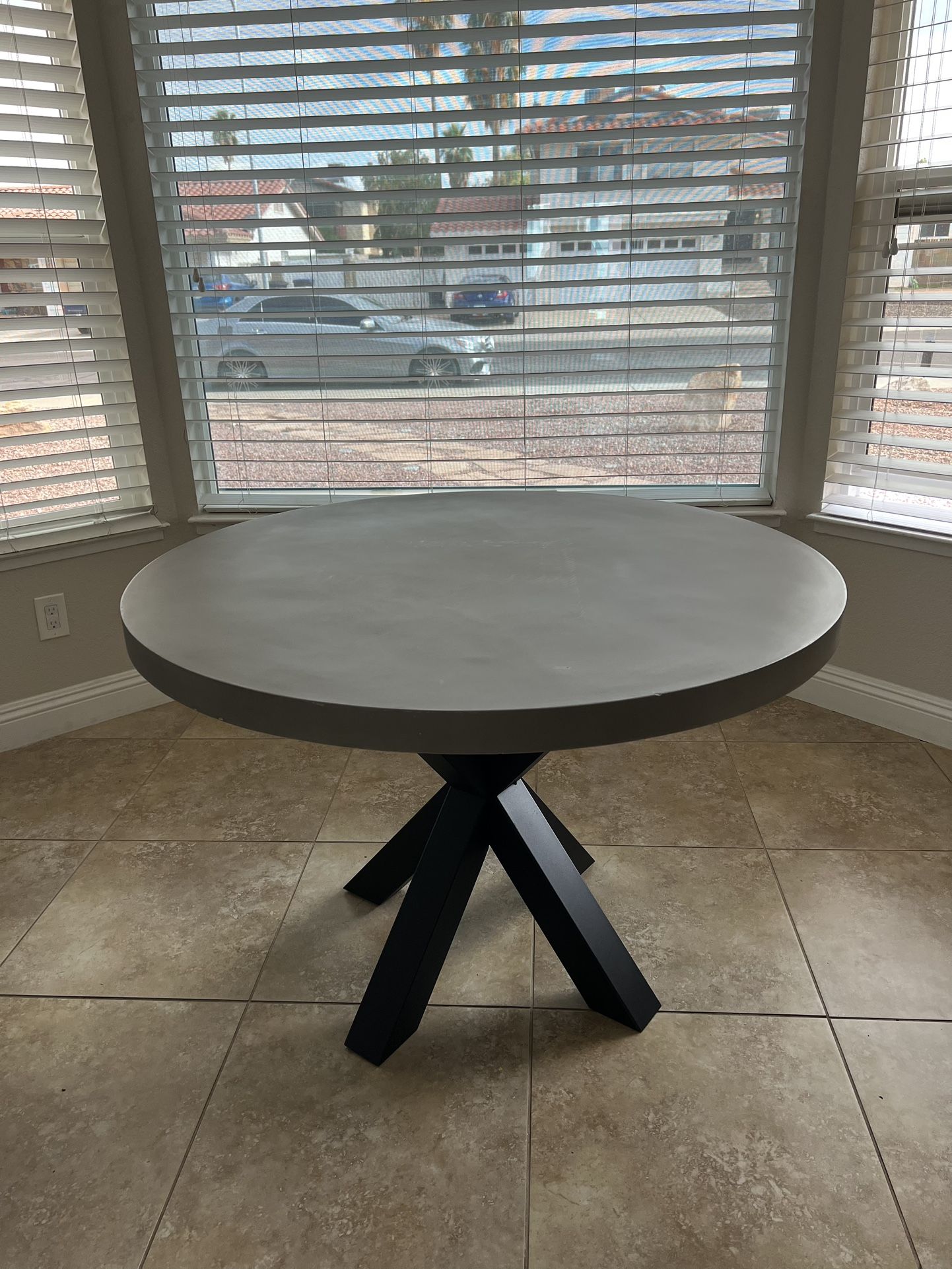 Stevens Contemporary Two-Tone Dining Table