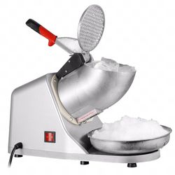 Ice Shaver Machine Electric Snow Cone Maker Stainless Steel Shaved Ice Machine 145lbs Per Hour