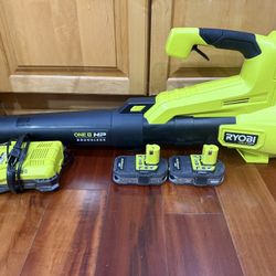 Ryobi ONE+ HP Brushless 18V Leaf Blower Kit – 2 Batteries + Charger