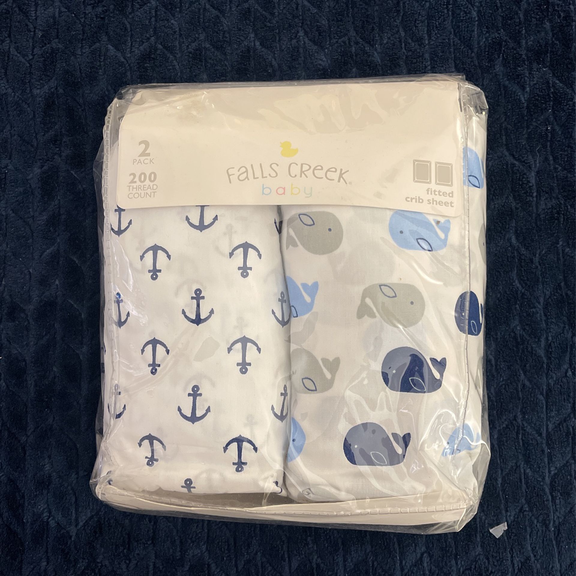 Falls Creek Baby 2 Pack Fitted Crib Sheets