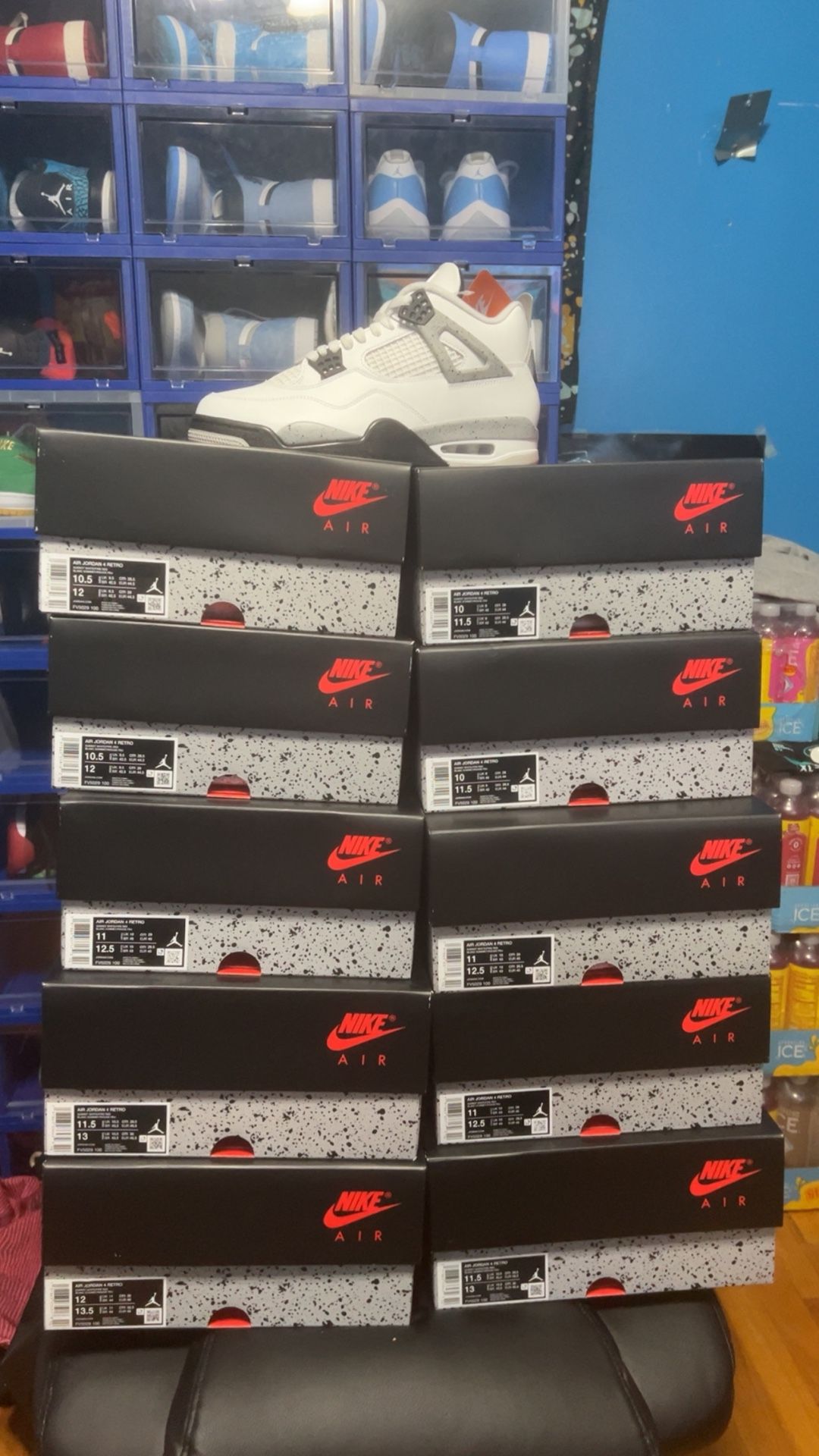 Jordan 4 White Cement