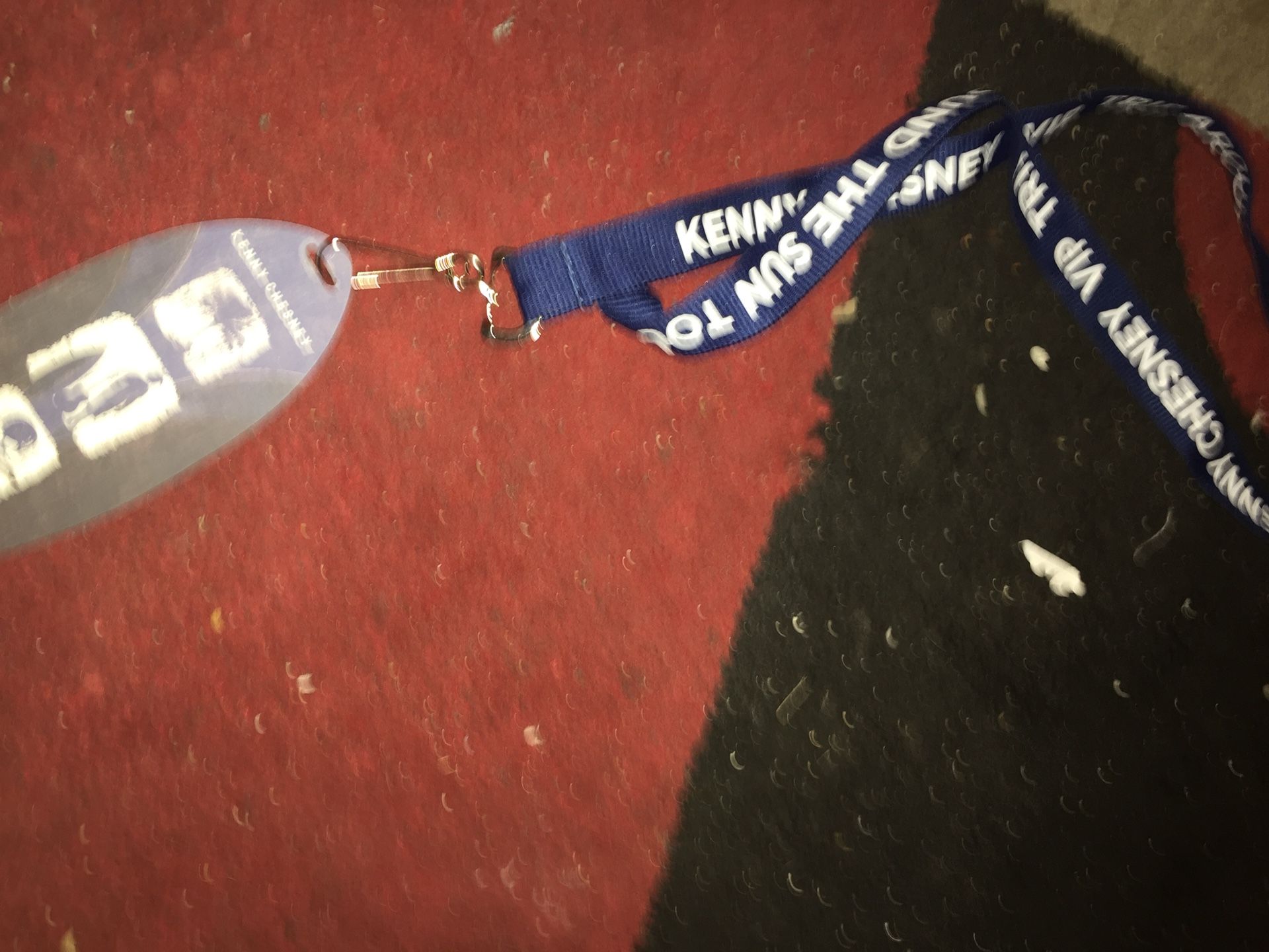 Kieth chesney vip necklace back stage pass
