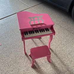 Schoenhut Baby Kids Pink Piano With Stool