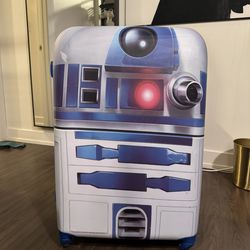 Large American Tourist R2-D2 Rolling Luggage Suitcase
