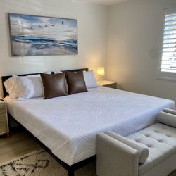 King Bed Frame and Mattress 