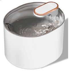 Cat/Dog Water Fountain| 3L/100oz White Automatic Pet Water Dispenser 