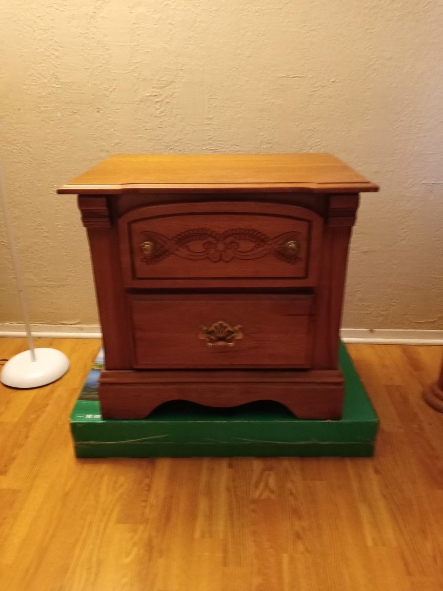 Bedroom Dresser Brown Night Stand 