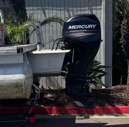 Mercury 60 hp outboard with control box Four Stroke