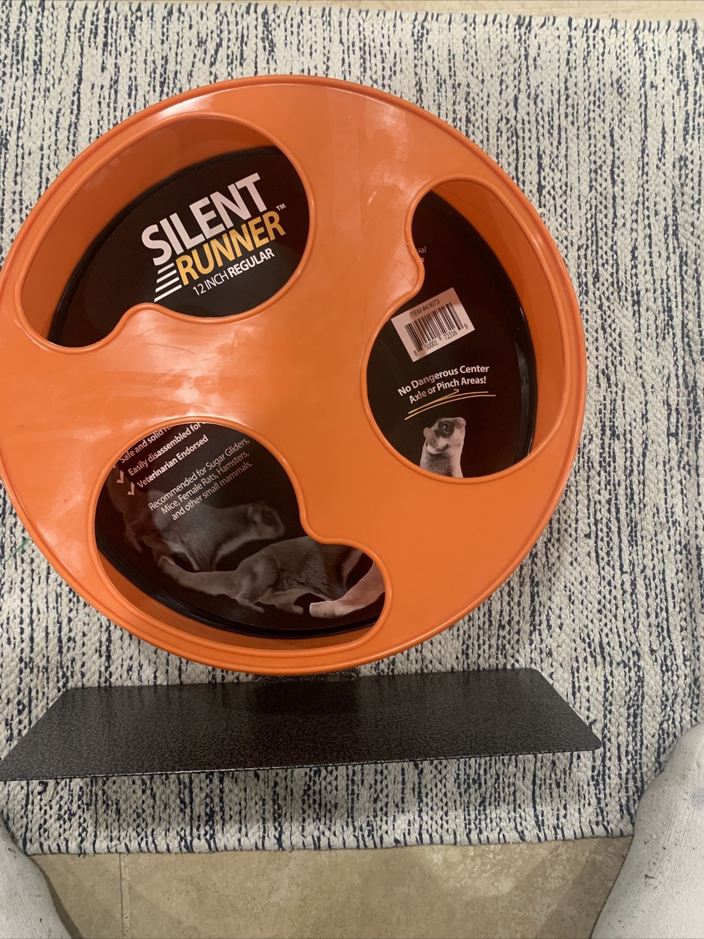 12 inch silent runner wheel for sugar glider, hamster rat or other small mammals
