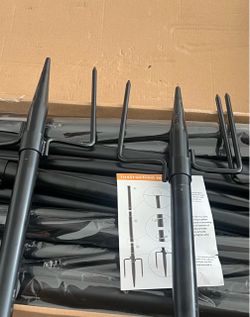 6 Pack String Light Poles for Outside,