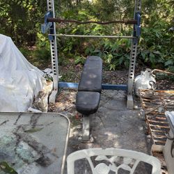 Weight Bench With One Bar 