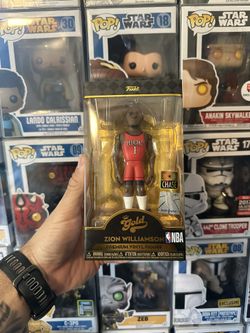 Zion Williamson Funko Pop Gold NBA Pelicans Chase