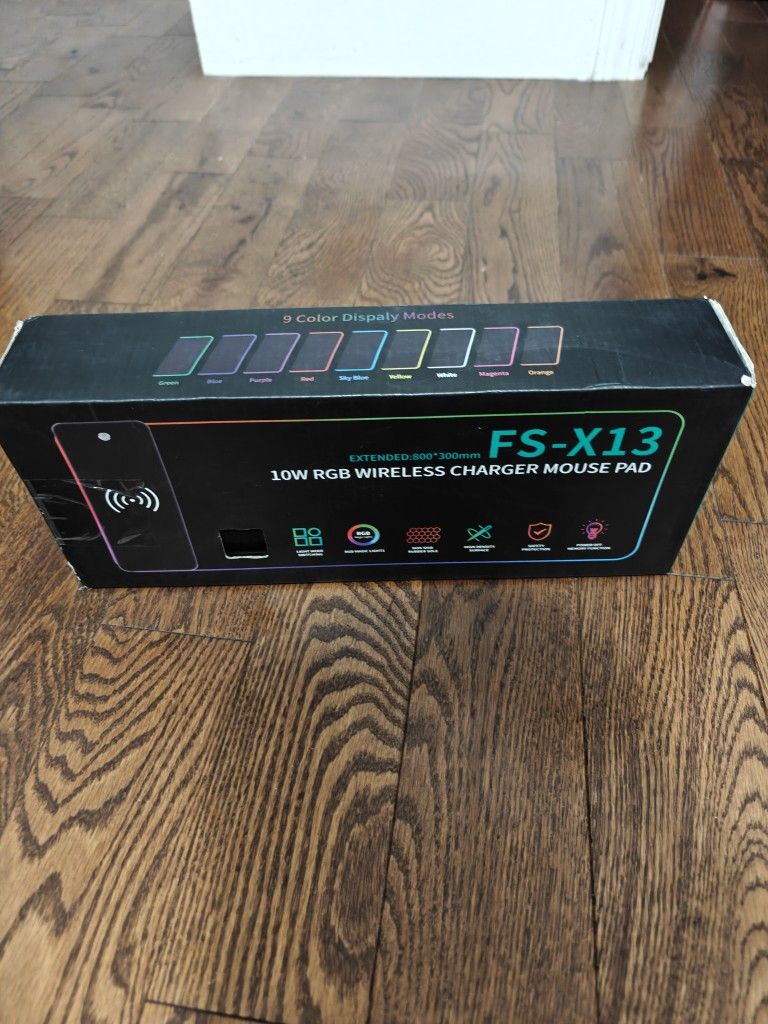 RGB Wireless Charging Mouse Pad FS-X13 New