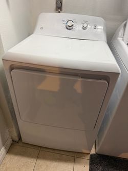 GE White Front-Load Electric Dryer