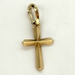 David Yurman 18k Gold Roman Cross Pendant Charm - 2 GramsDavid Yurman 18k Gold Roman Cross Pendant Charm - 2 Grams