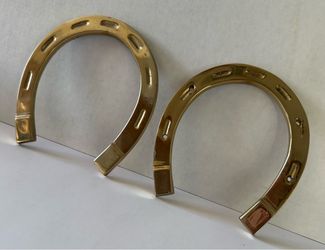 Large Brass Horseshoes