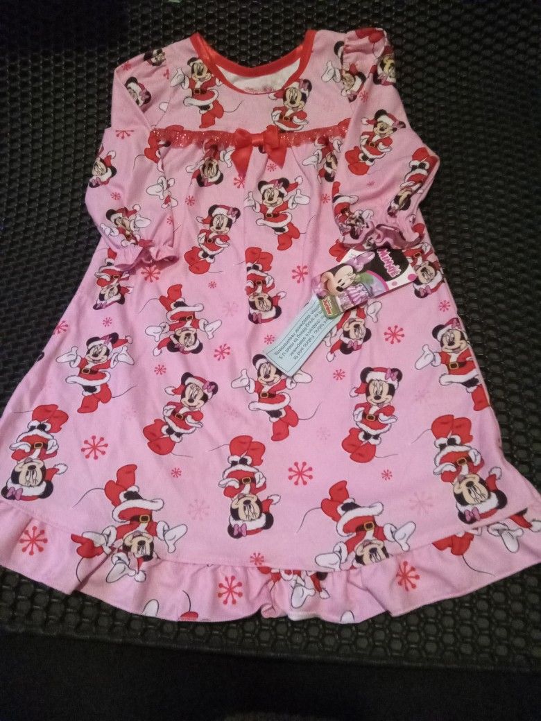 18 Month Old Toddler Minnie Mouse Fire Resistant Nightgown